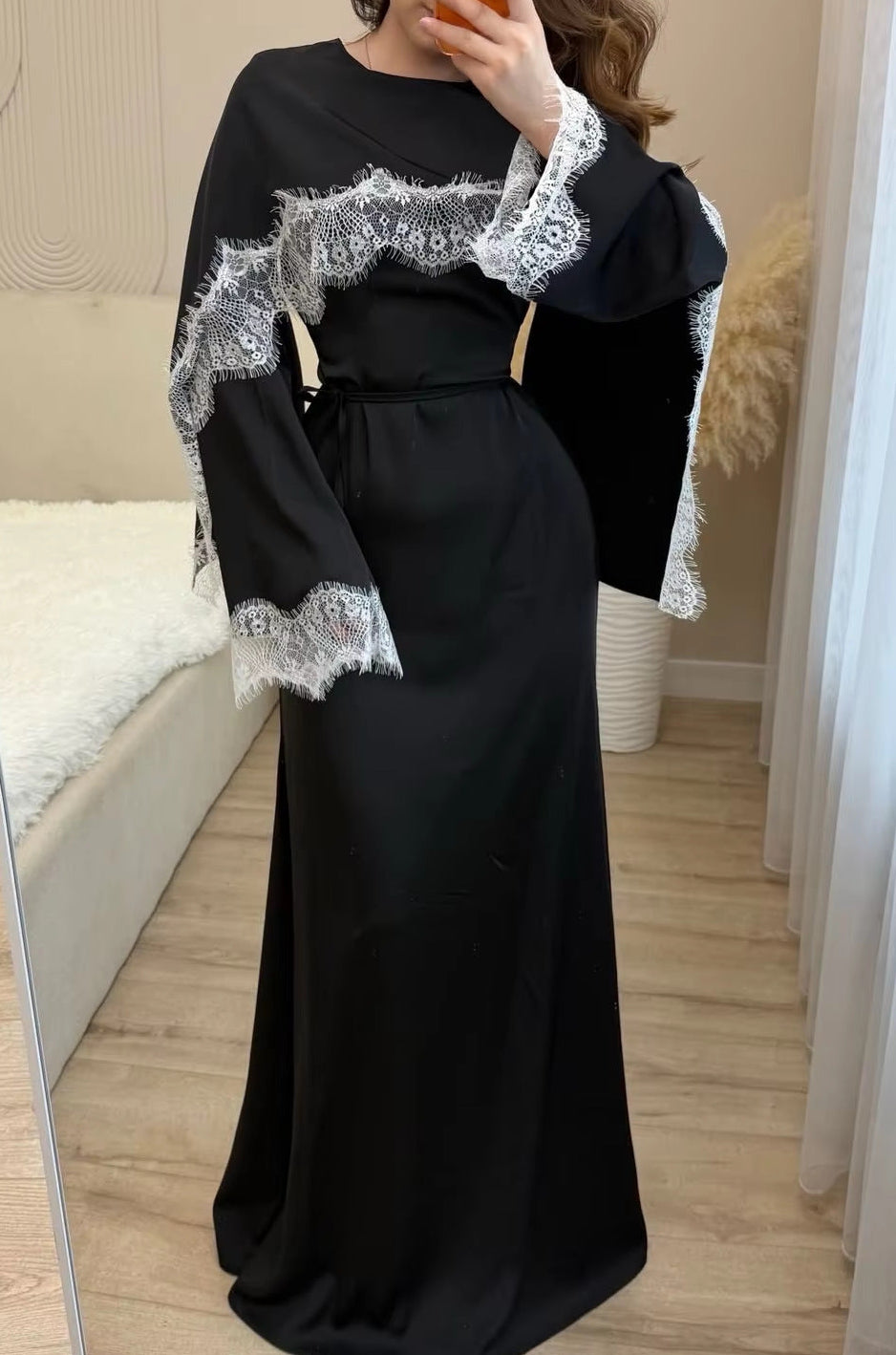 Haani Lace Satin Dress