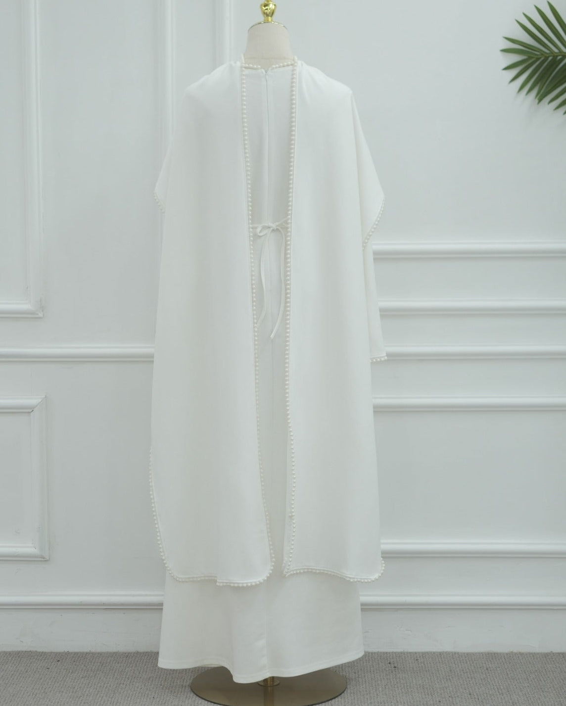Yazira Pearl Cape Dress