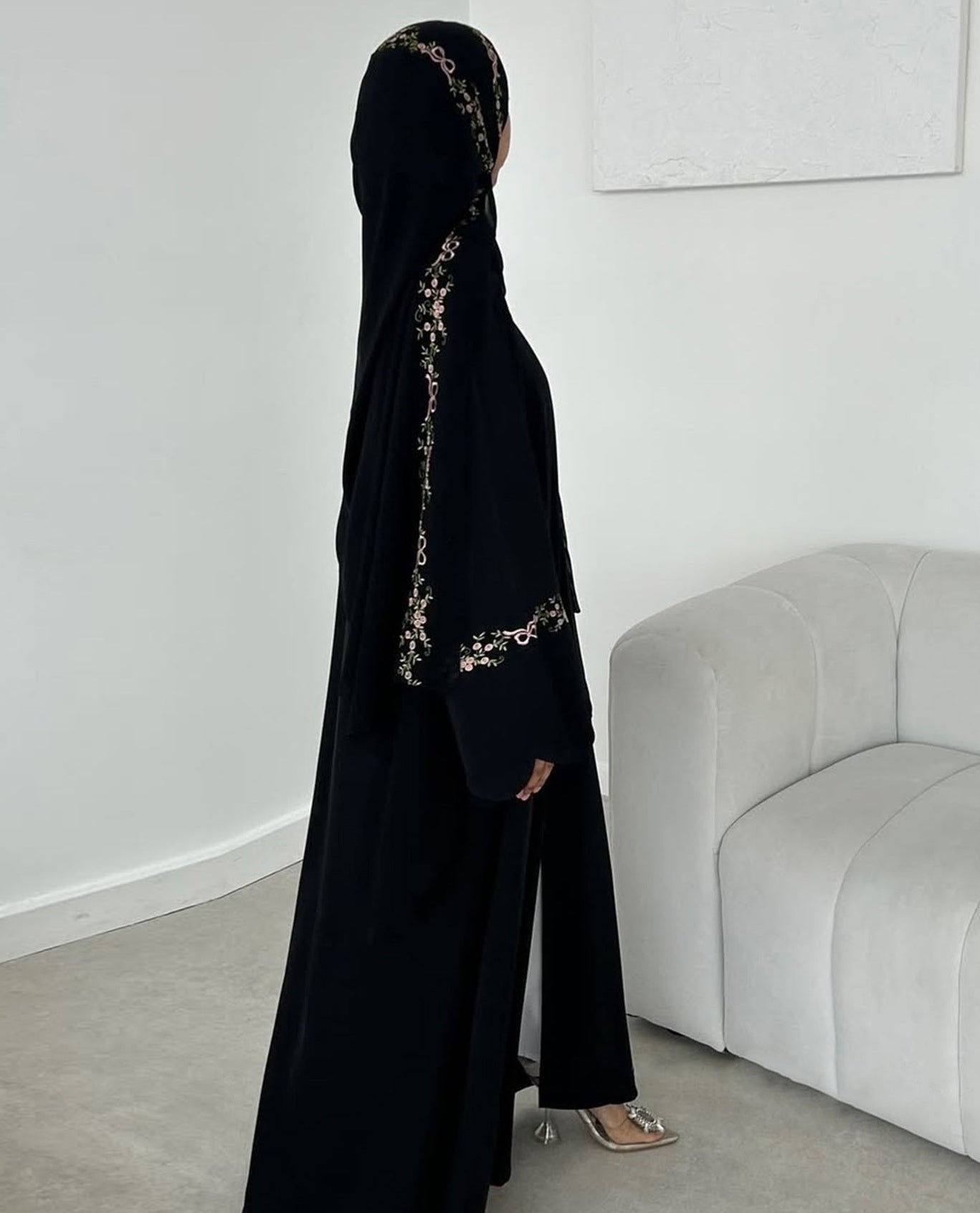 Hanna Embroidered Abaya & Hijab