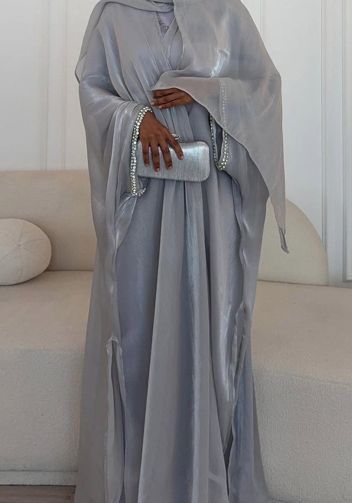 Sehra Organza Abaya Set