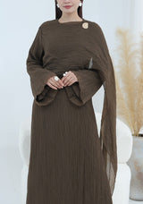 Elara Pleated Maxi Dress