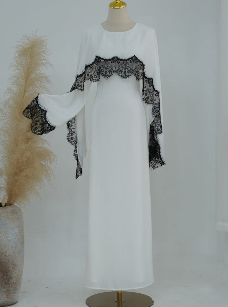 Haani Lace Satin Dress