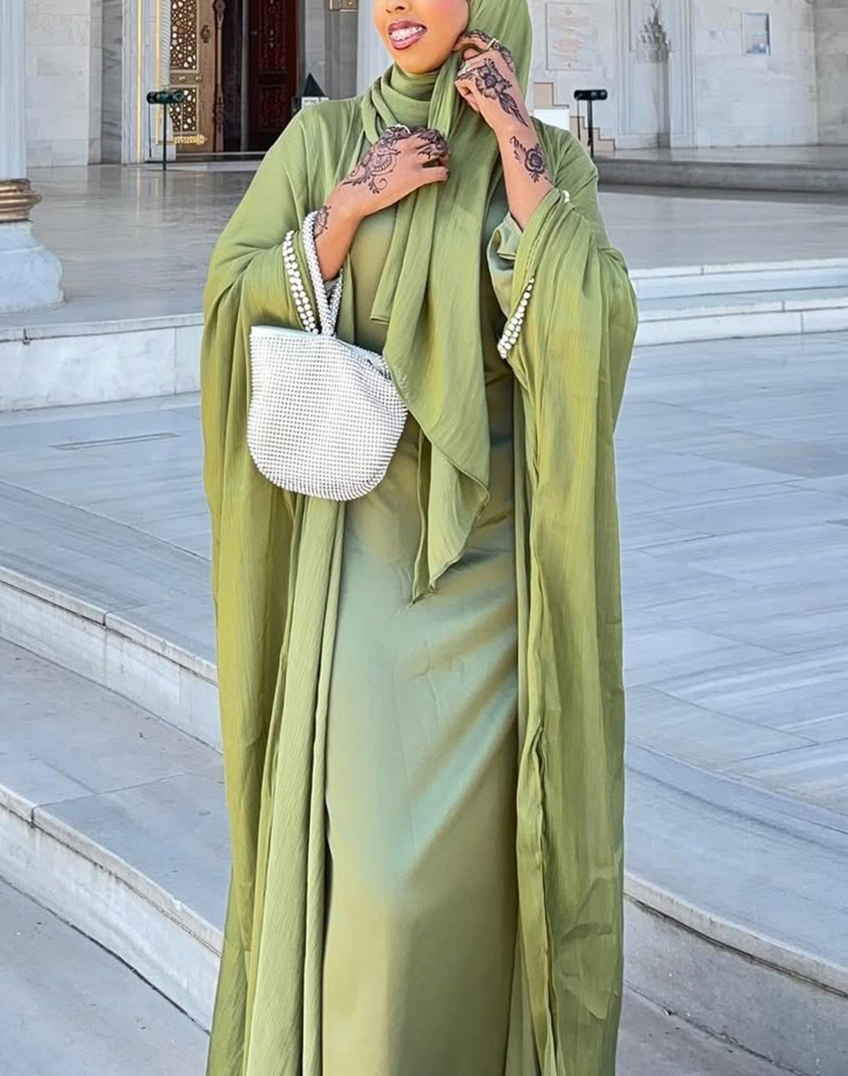 Sehra Organza Abaya Set