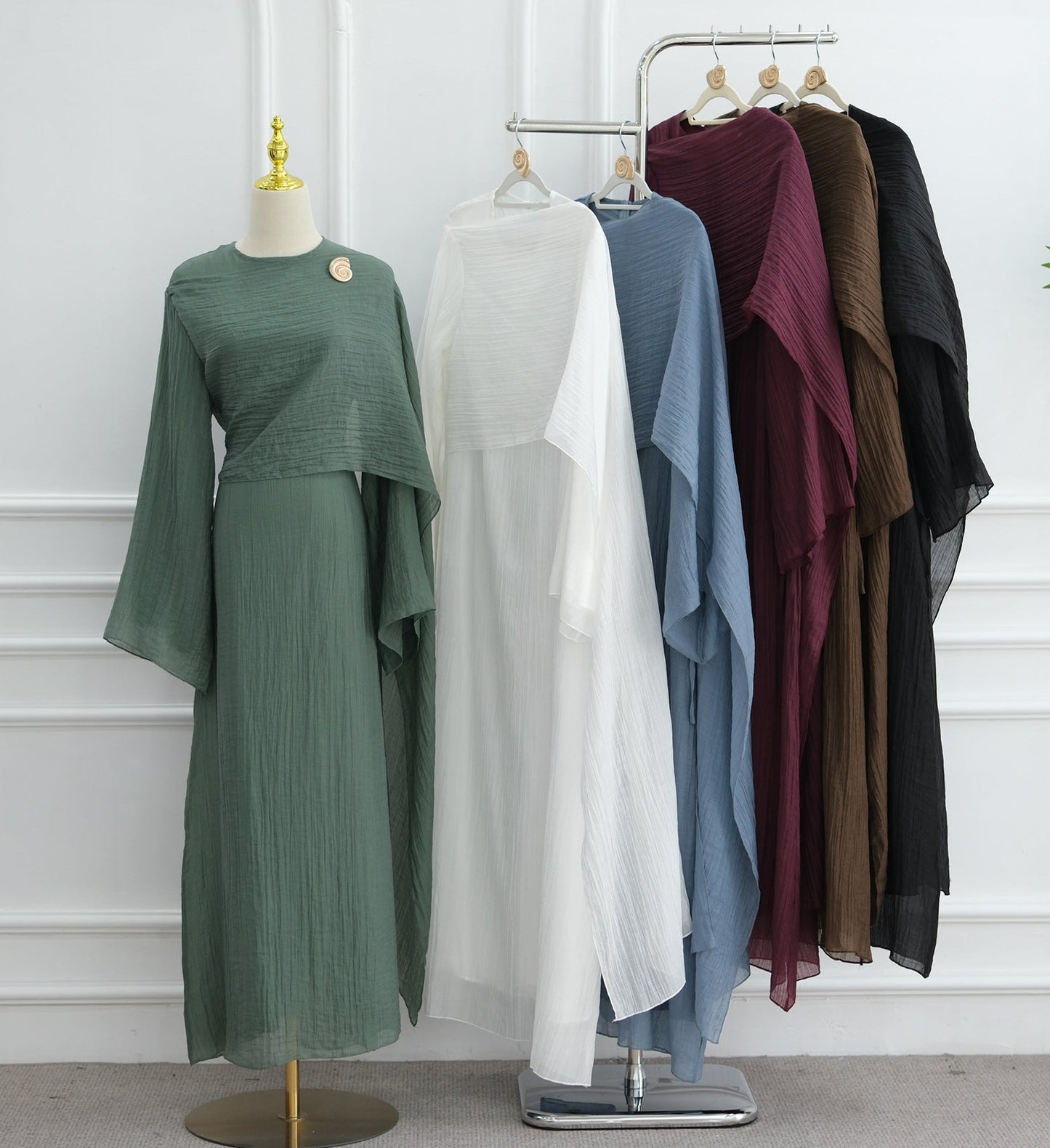 Elara Pleated Maxi Dress