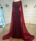 Aamira Embellished Cape Gown