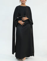 Zamina Pearl Dress- Satin Material