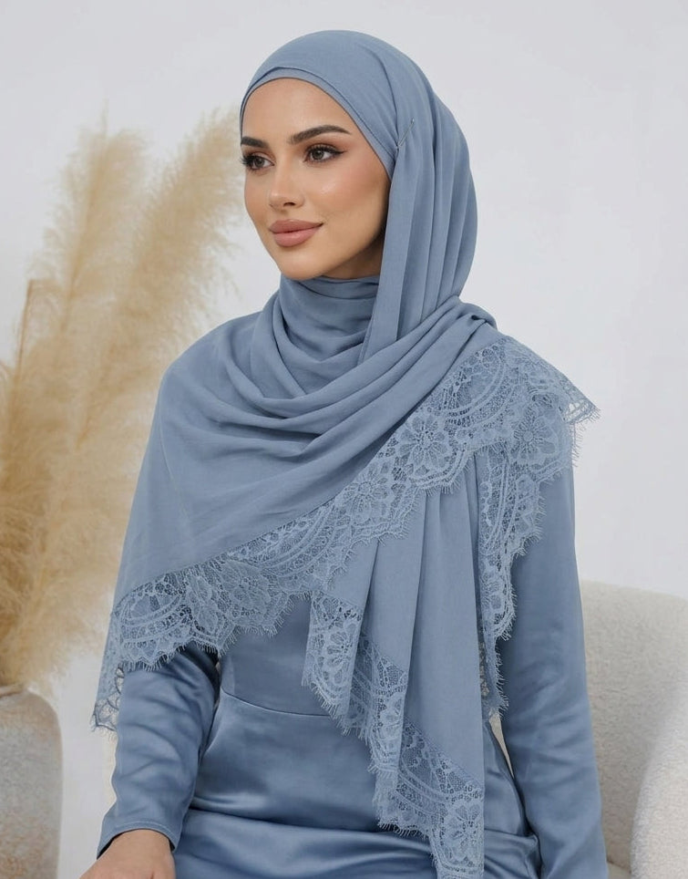INAYA-Lace Modal Hijab
