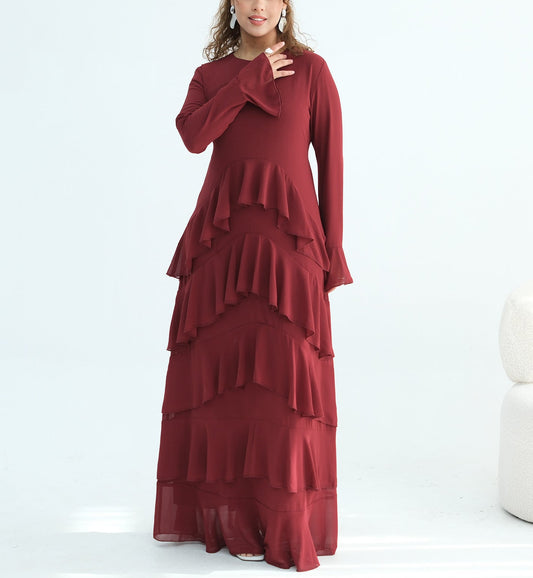 Tiered Ruffle Maxi Dress