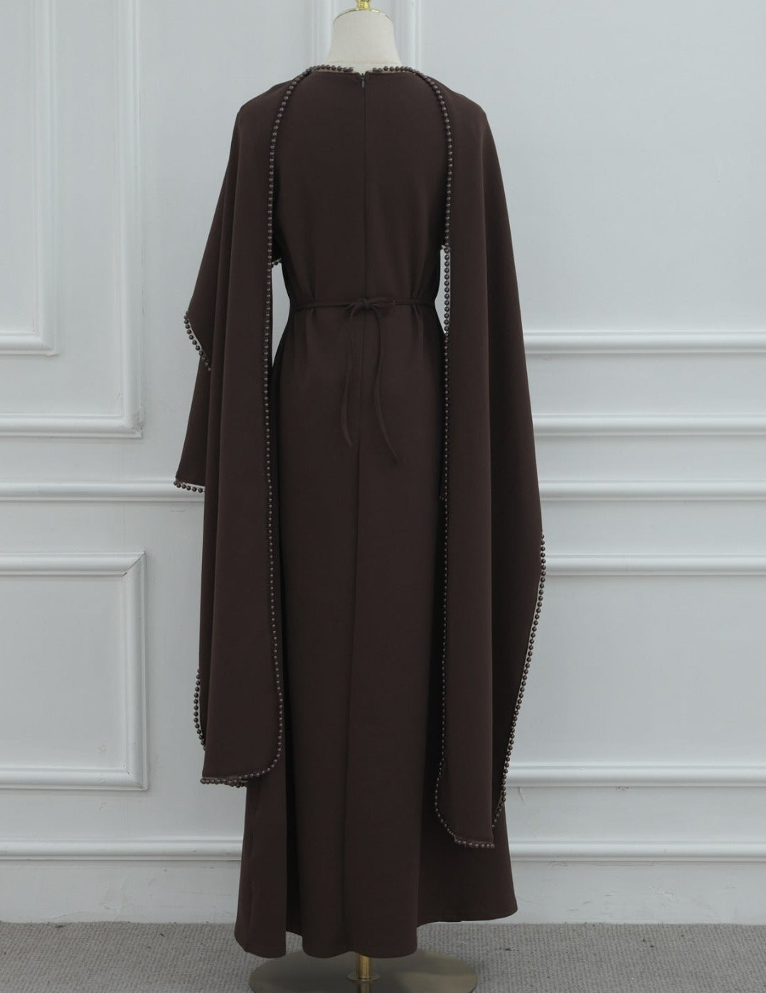 Yazira Pearl Cape Dress