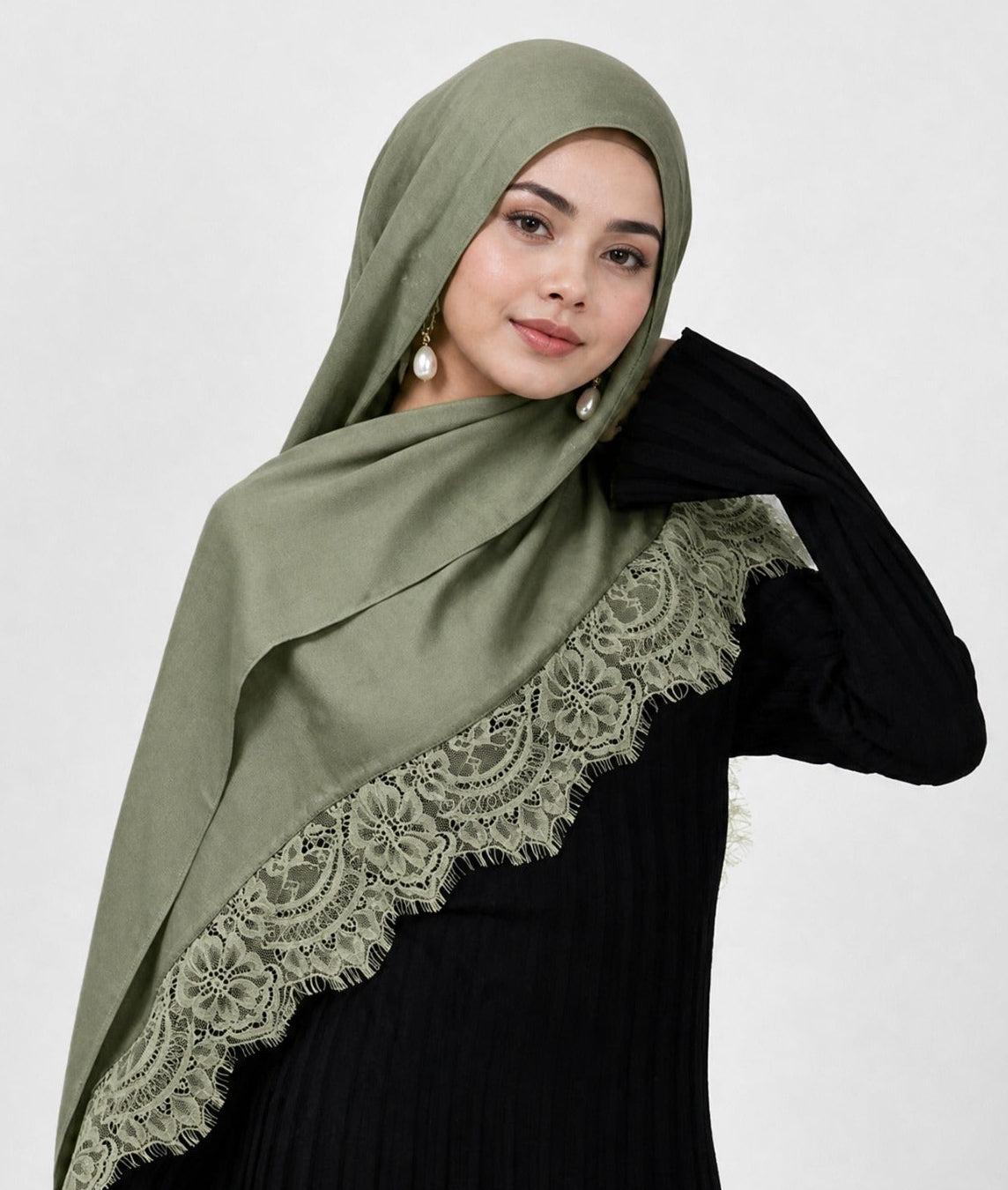 INAYA-Lace Modal Hijab