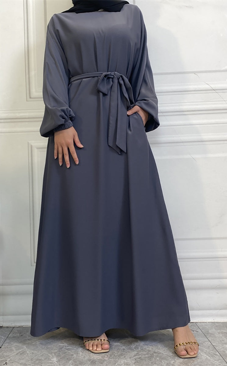 Casual abaya with pockets