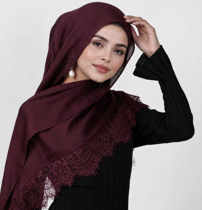 INAYA-Lace Modal Hijab