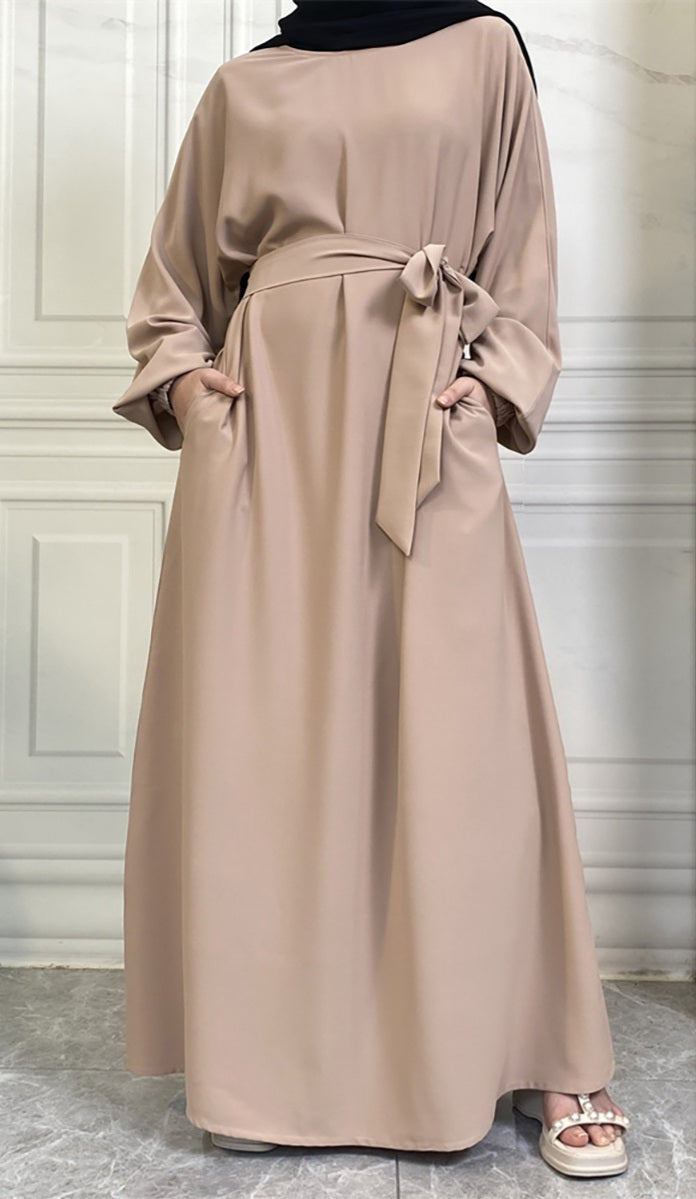 Casual abaya with pockets