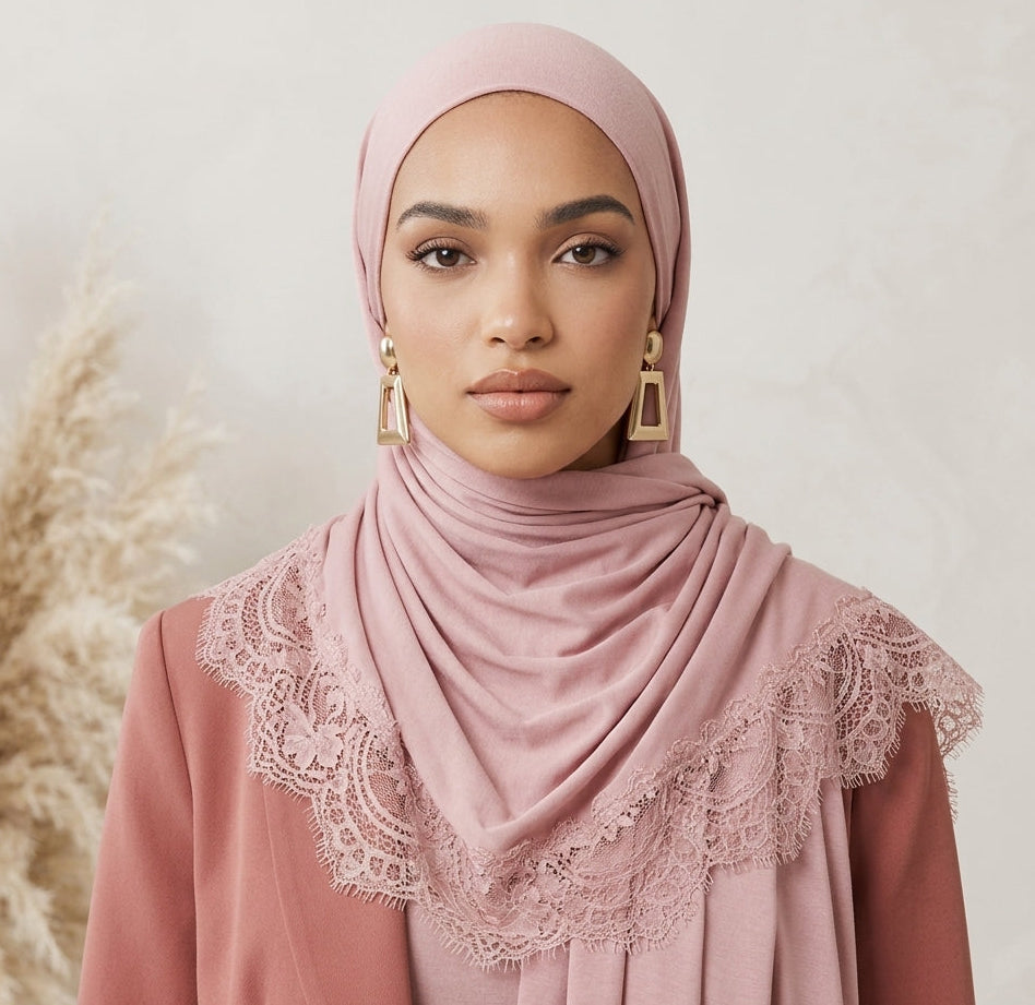 INAYA-Lace Modal Hijab