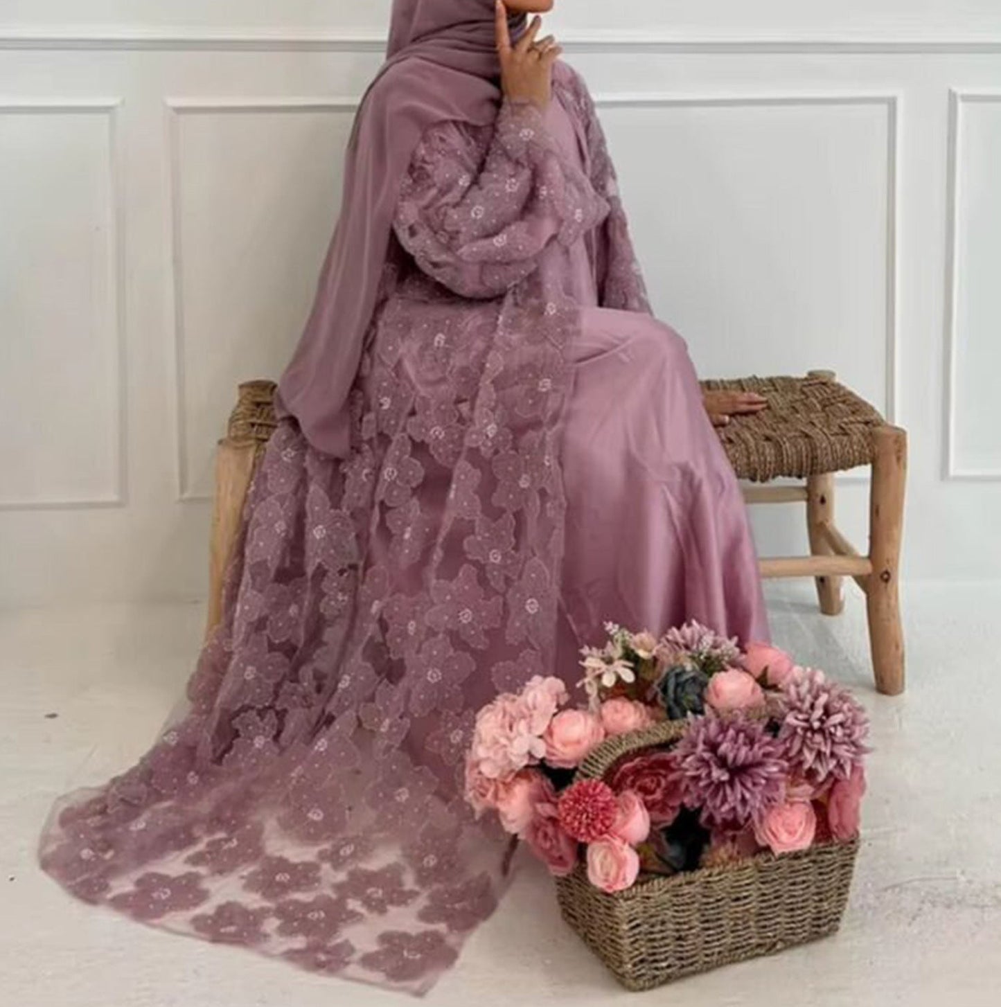 Nawra Abaya Set- NOT AVAILABLE FULLY SOLD OUT
