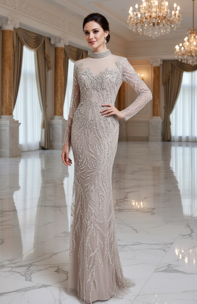 Zeyari Crystal Gown
