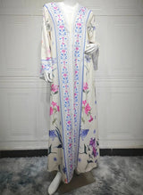Saima Floral Abaya & Hijab