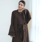 Humera Satin Abaya Set