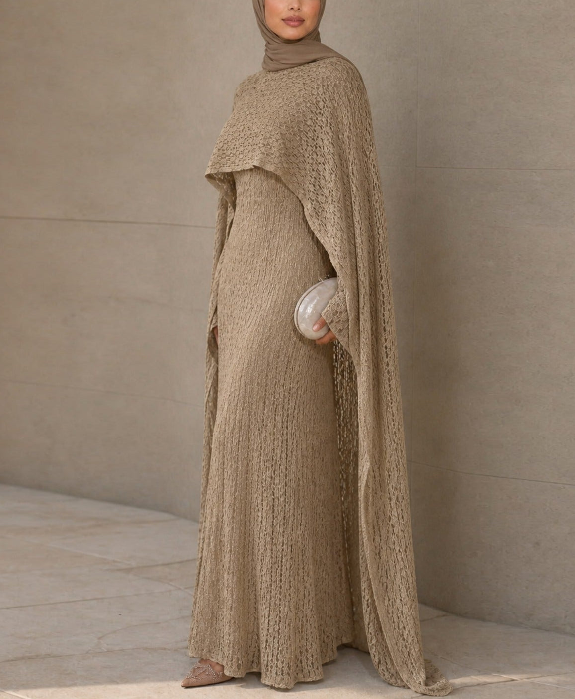 Zariyab Knitted Maxi Dress