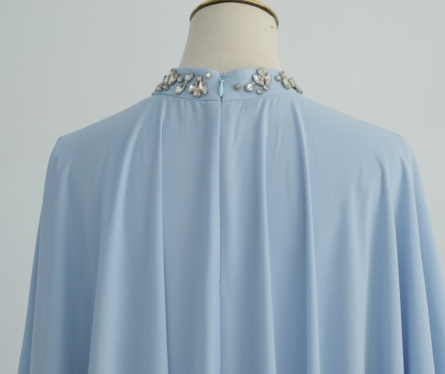 Zaibah Beaded Cape Dress