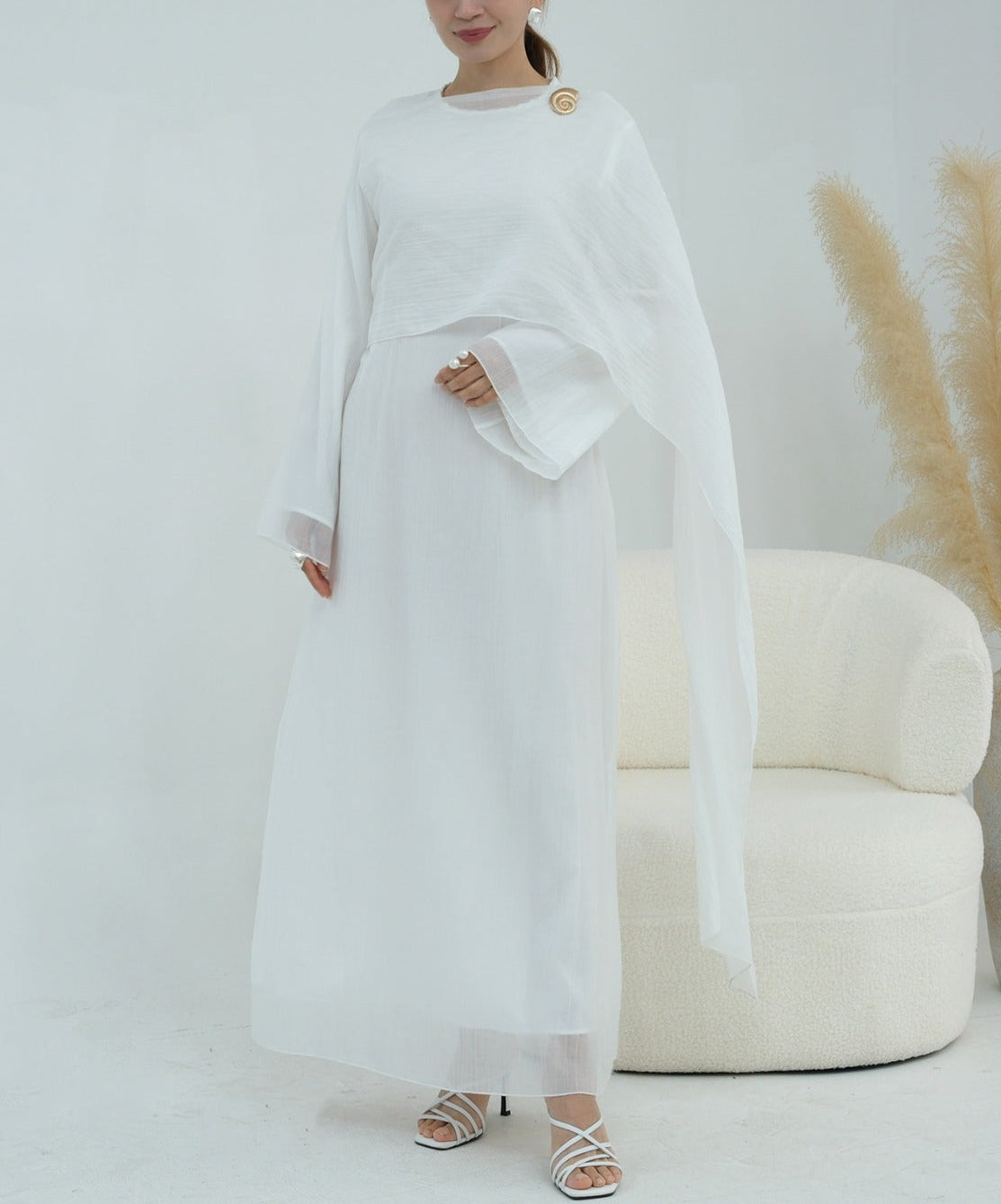 Elara Pleated Maxi Dress