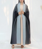 Azuri Two Toned Pleated Abaya