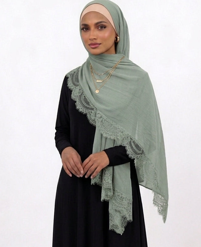 INAYA-Lace Modal Hijab