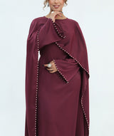 Zamina Pearl Dress- Satin Material