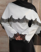 Rayna-Satin Lace Top