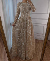 Aarya Beaded Flare Gown