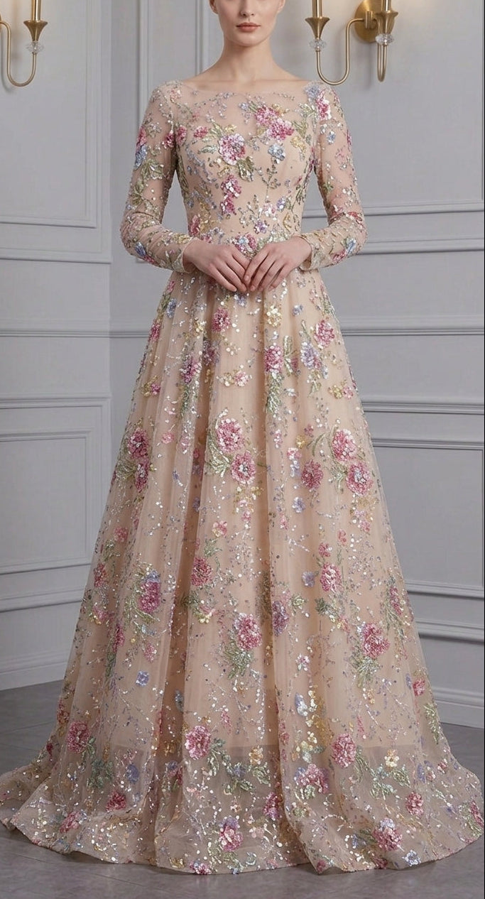 Zahrah Floral Gown