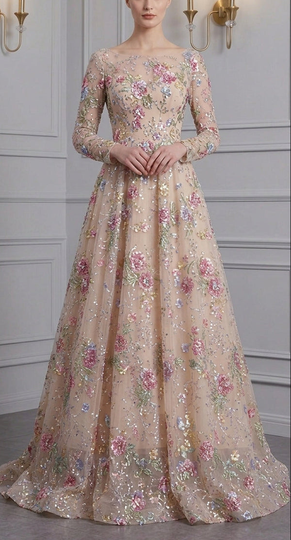 Zahrah Floral Gown