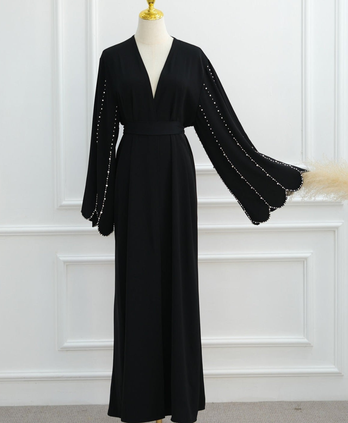 Aamnah Beaded Abaya Set