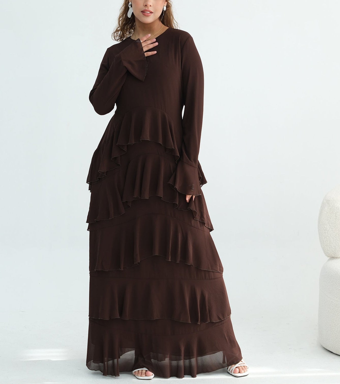 Tiered Ruffle Maxi Dress