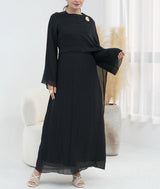 Elara Pleated Maxi Dress