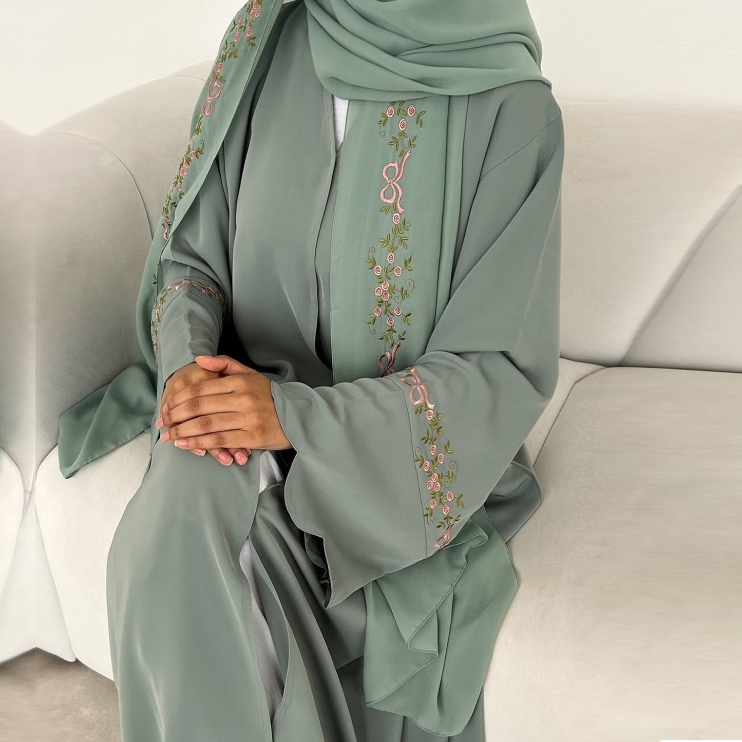 Hanna Embroidered Abaya & Hijab
