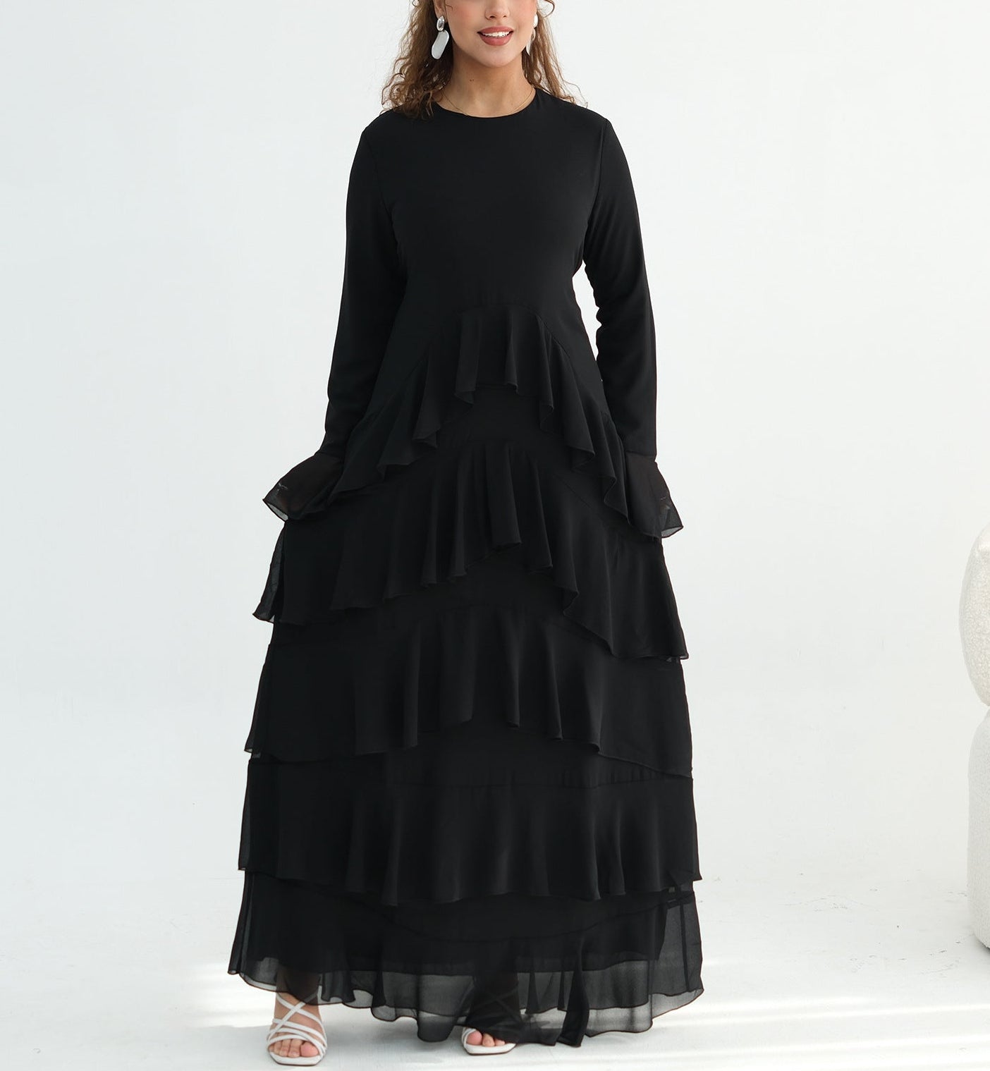 Tiered Ruffle Maxi Dress