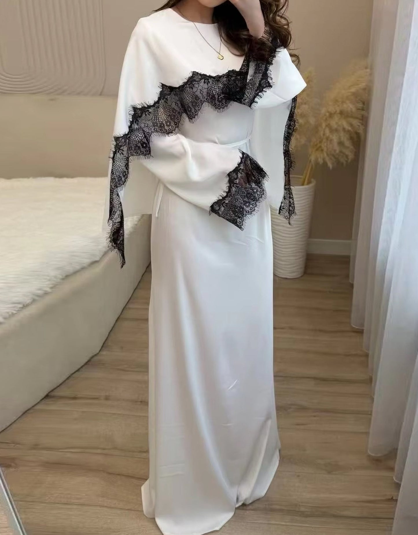 Haani Lace Satin Dress