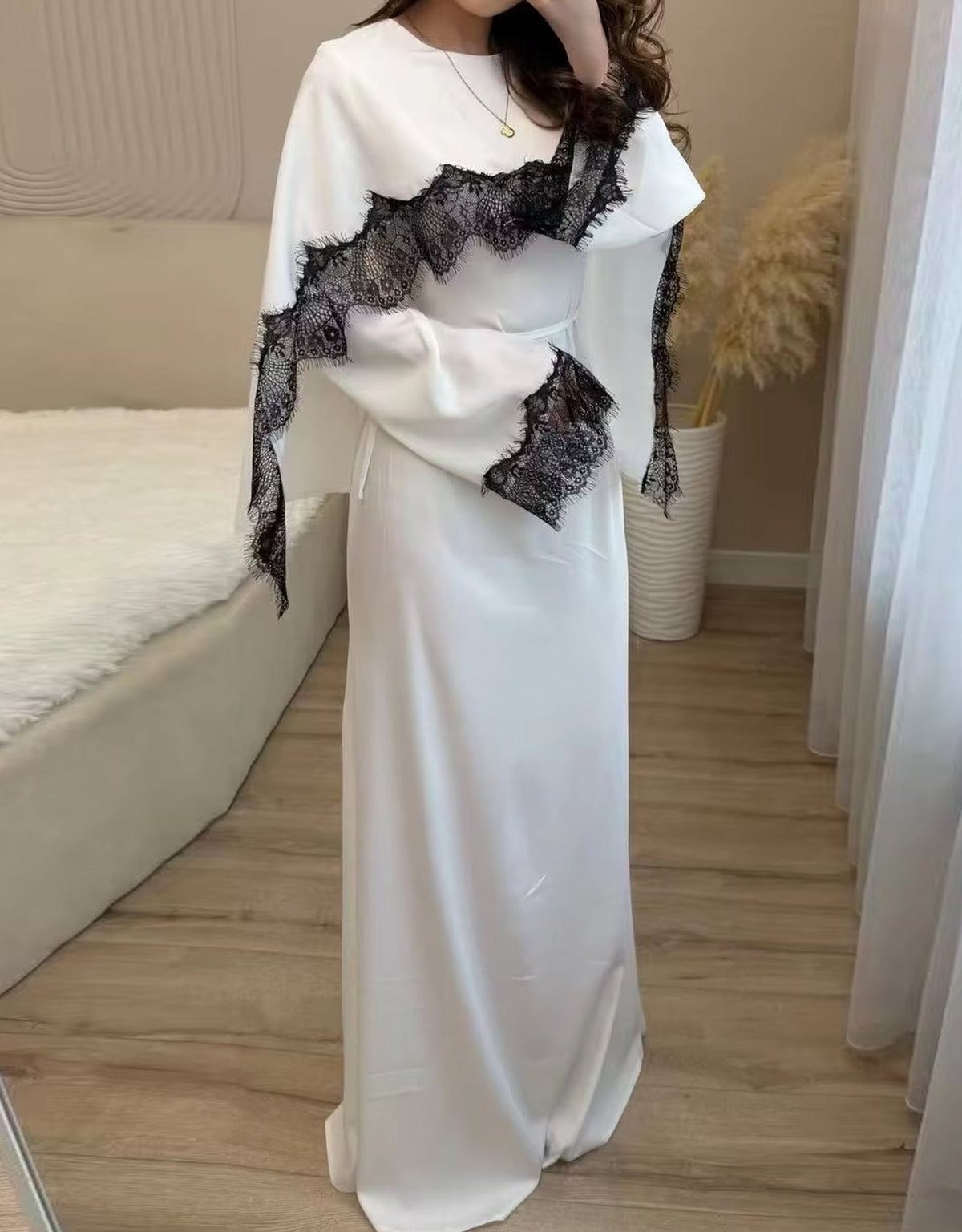 Haani Lace Satin Dress