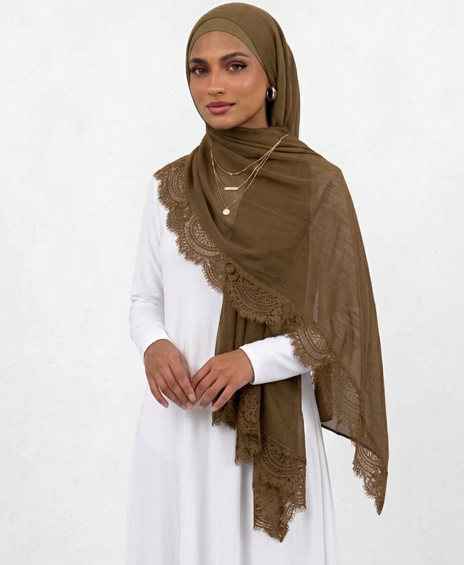INAYA-Lace Modal Hijab