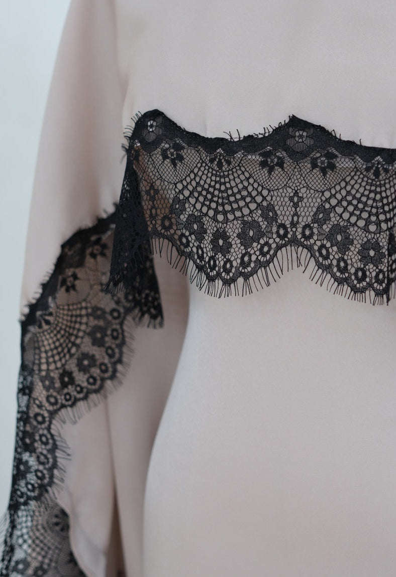 Haani Lace Satin Dress