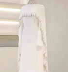 Aya Beaded Cape Dress