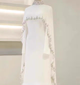 Aya Beaded Cape Dress