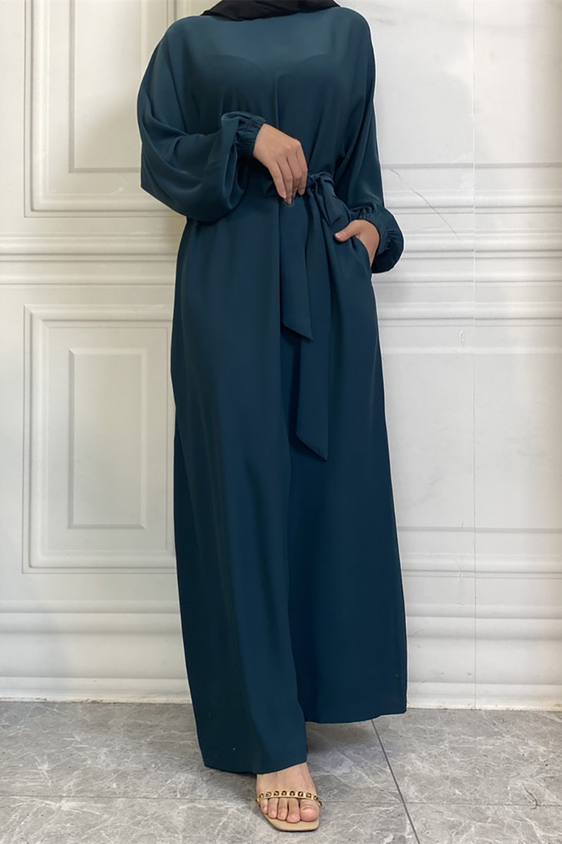 Casual abaya with pockets