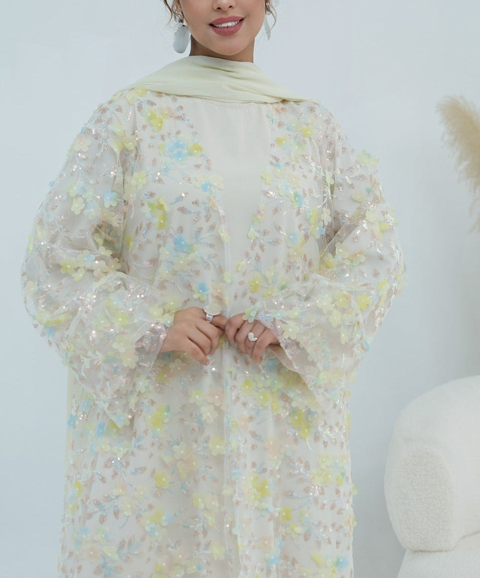 Sehra Bloom Abaya Set