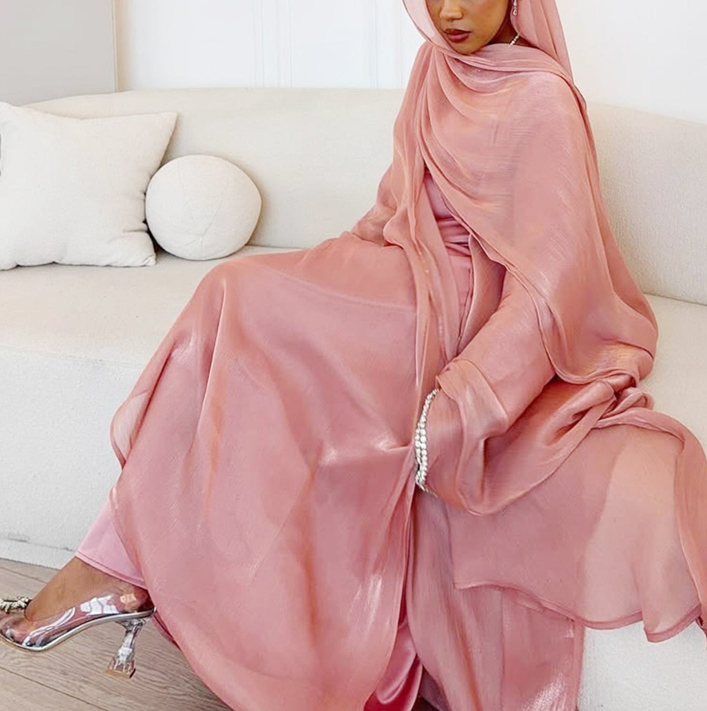 Sehra Organza Abaya Set