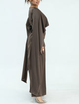 Zamina Pearl Dress- Satin Material