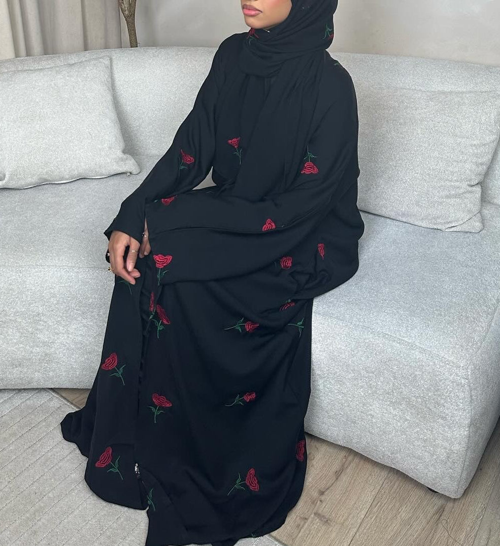 Marwa Floral Abaya & Hijab