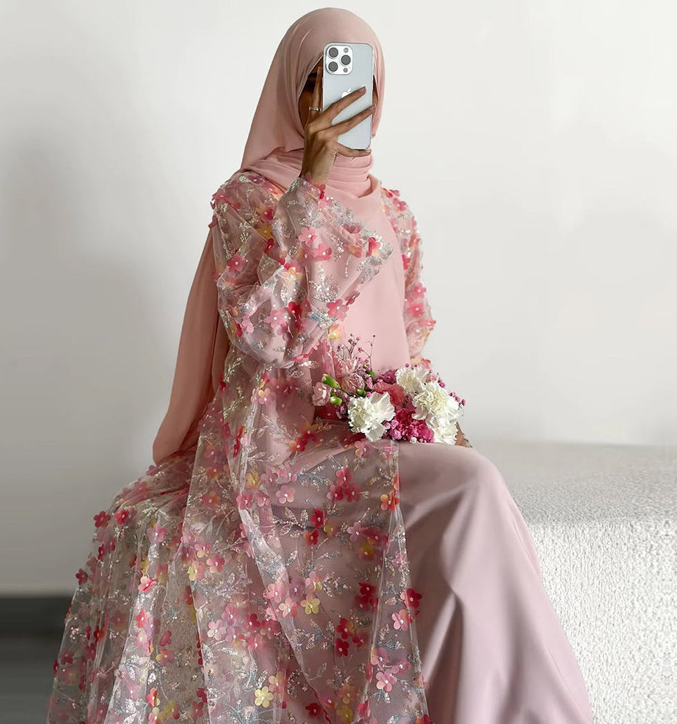 Sehra Bloom Abaya Set