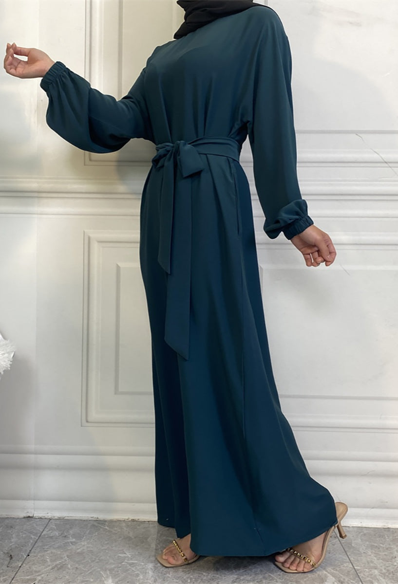 Casual abaya with pockets